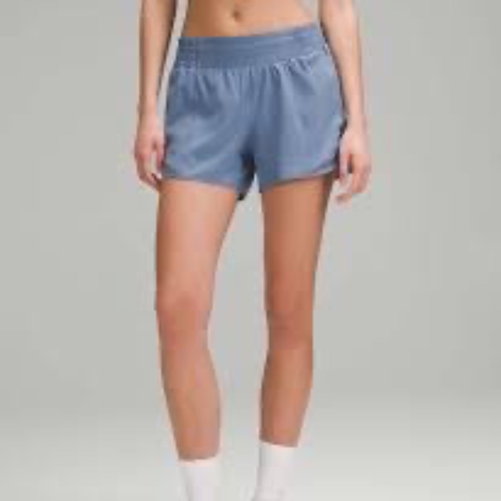 Lululemon Hotty Hot High-Rise Lined Short 4" Oasis Blue Size Small - Picture 2 of 13